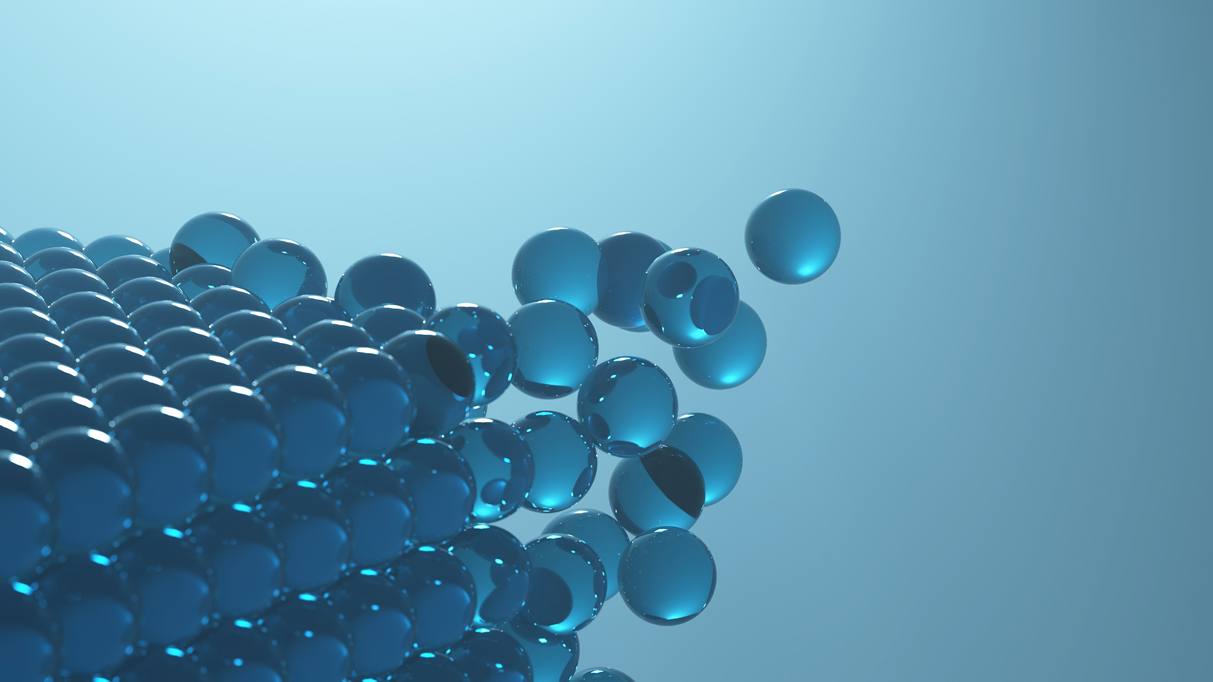 Stock image of polymer particles