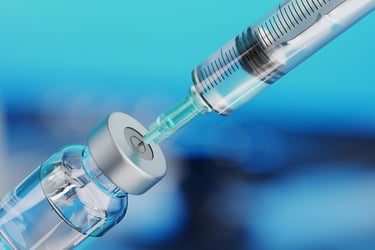 vaccine vial and syringe