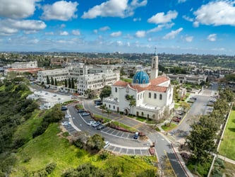 Aerial view of University of San Diego