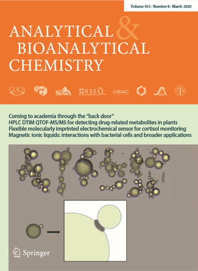 Analytical & Bioanalytical Chemistry cover featuring FlowCam data
