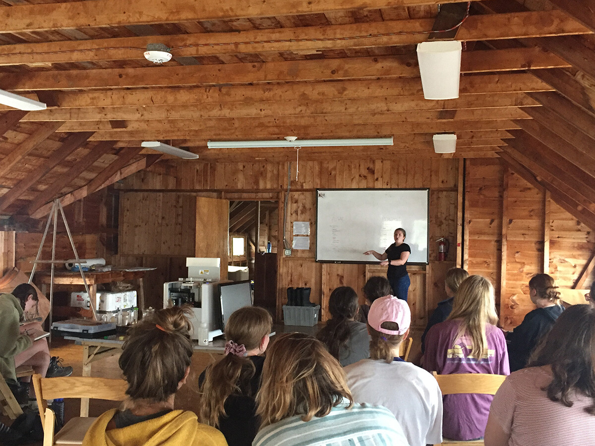 FlowCam presentation to Women of Water program on Hurricane Island