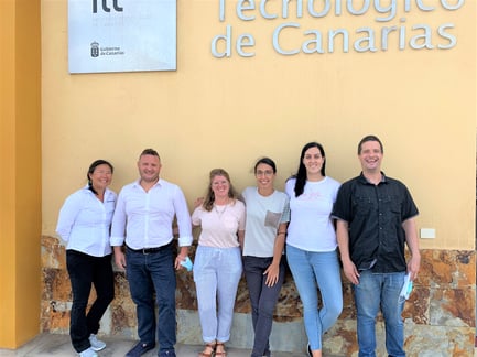 FlowCam training group photo at Instituto Tecnologico de Canarias