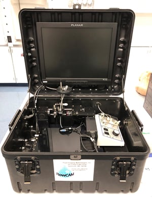 early FlowCam transportable model owned by Hydro International