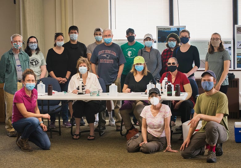 Worcester Cyanobacteria Monitoring Collective 2021 group photo