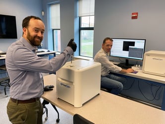FlowCam scientists using instrument in lab