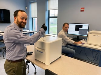 FlowCam scientists using instrument in lab