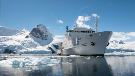 Akademik loffe research vessel in arctic