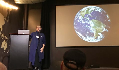 Deborah Bronk Bigelow Laboratory speaking about  Climate Change