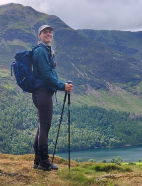 Daniella Sturm hiking in the UK