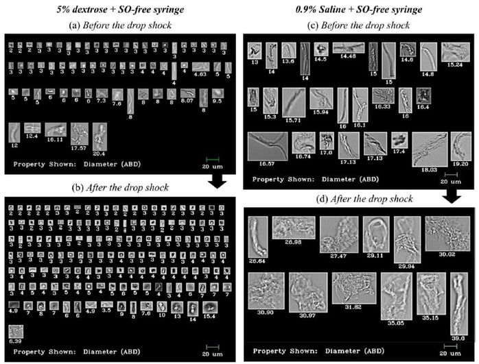 FlowCam collages protein aggregates