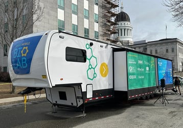 Maine Mobile BIOLAB at state house in Augusta
