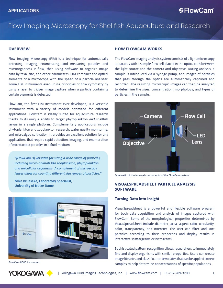 Thumbnail of FlowCam application note