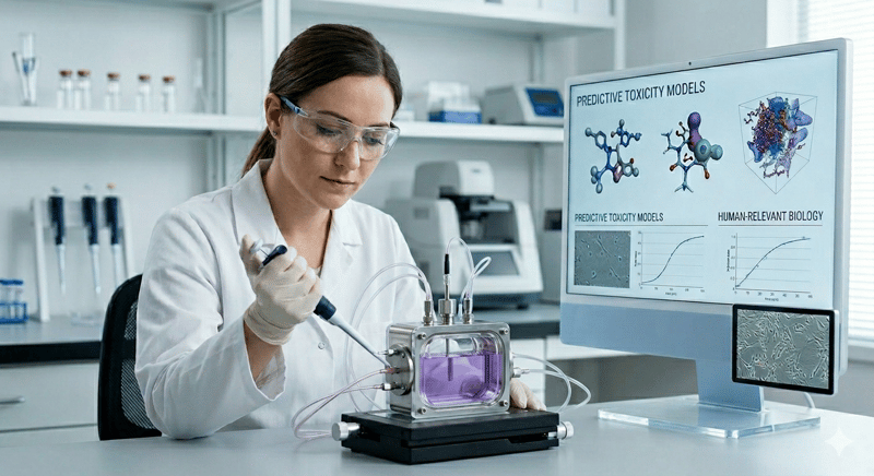 scientist working with new approach methodologies