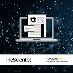 Blog Graphic with logos of TheScientist and Yokogawa Fluid Imaging Technologies