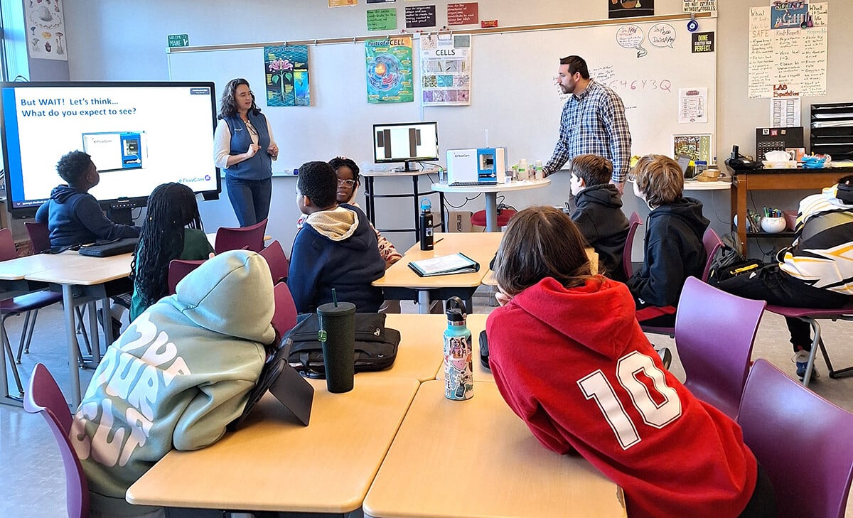 Unlocking the Wonders of Science: Middle School Students Engage with FlowCam During Maine Bioscience Week